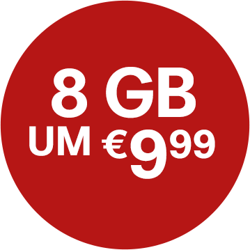 8 GB um € 9,99