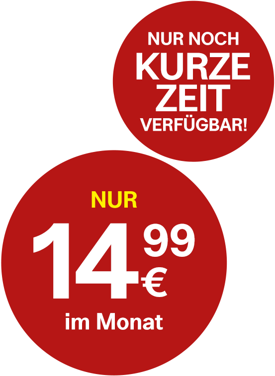 Nur 14,99 Euro pro Monat