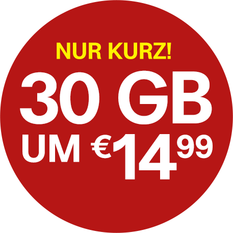 30 GB um nur 14,99 Euro