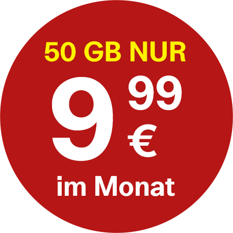 50 GB für nur 9,99 Euro im Monat