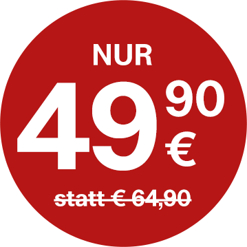 Jetzt in Aktion nur 49,90 statt 64,90 Euro